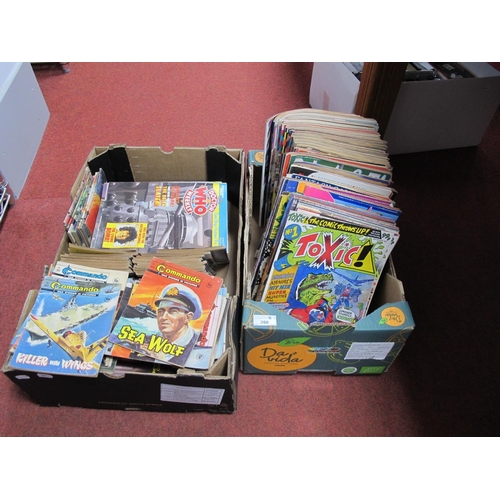 398 - A Quantity of Comics, Graphic Comics, Weekly Publications, to include Commando War Stories and Pictu... 