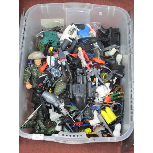 405 - A Quantity of Modern Action Man Figures and Others, figures, accessories etc, all playworn.