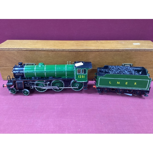 587 - An 'O' Gauge/7mm Brass Kit Built Class BI 4-6-0 Steam Locomotive, L.N.E.R green, 