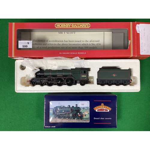 599 - Two 'OO' Gauge/4mm Boxed Steam Locomotives, comprising a Class A3 4-6-2 