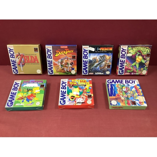 666 - Seven Nintendo Game Boy Games Cartridges comprising of Disneys Duck Tales, Alien vs Predator, Battle... 