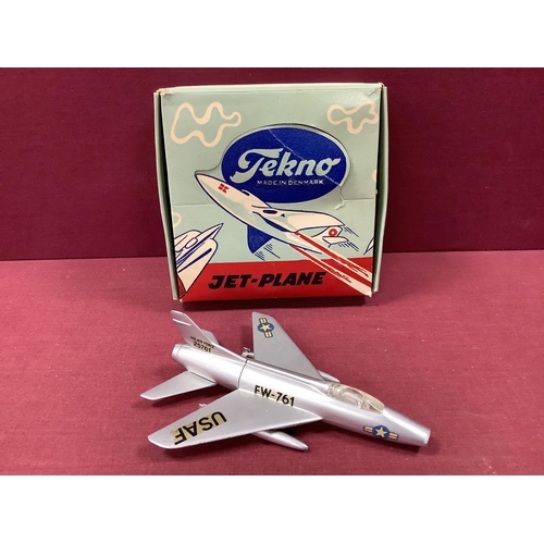 675 - Original Tekno of Denmark Super Sabre Aircraft, excellent, boxed.