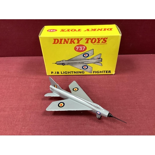 677 - Dinky Toys No 737 P.1B Lightning Fighter excellent, boxed with insert.