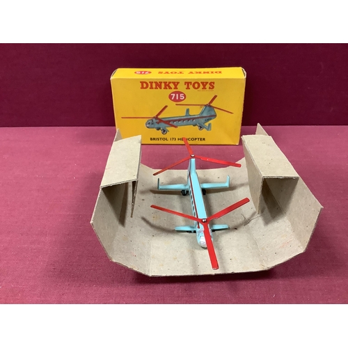 680 - Dinky Toys No 715 Bristol 173 Helicopter, excellent, boxed with insert