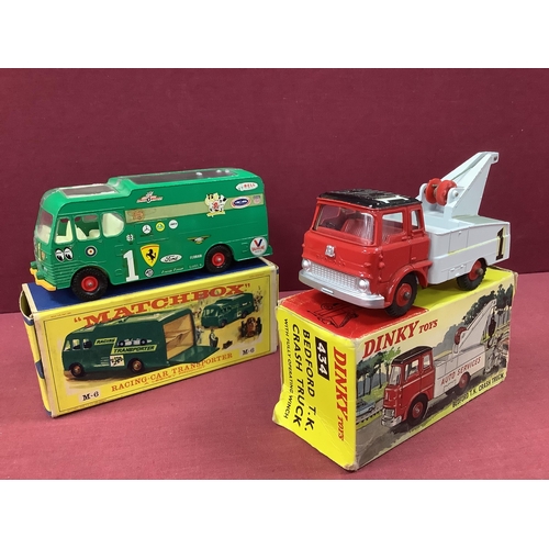 686 - Dinky Toys 434 Bedford T.K Crash Truck, good plus, however number transfers applied, boxed creasing/... 