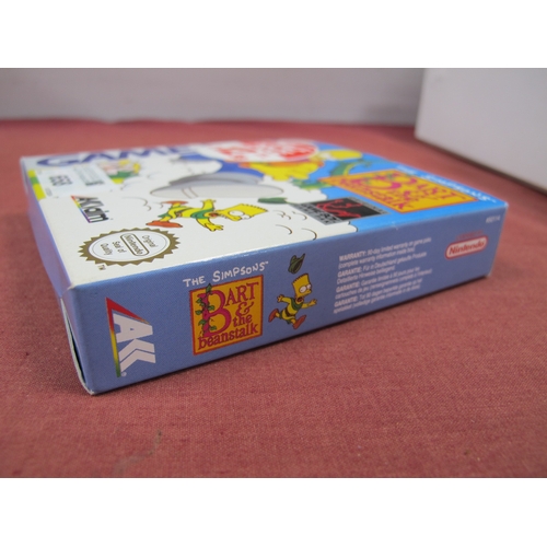 658 - The Simpson's Bart & The Beanstalk Nintendo Game Boy Game Cartridge by Aklaim, boxed with instructio... 