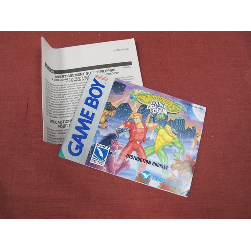 659 - Battletoads Double Dragon Nintendo Game Boy Game Cartridge boxed with instruction leaflet, (felt tip... 