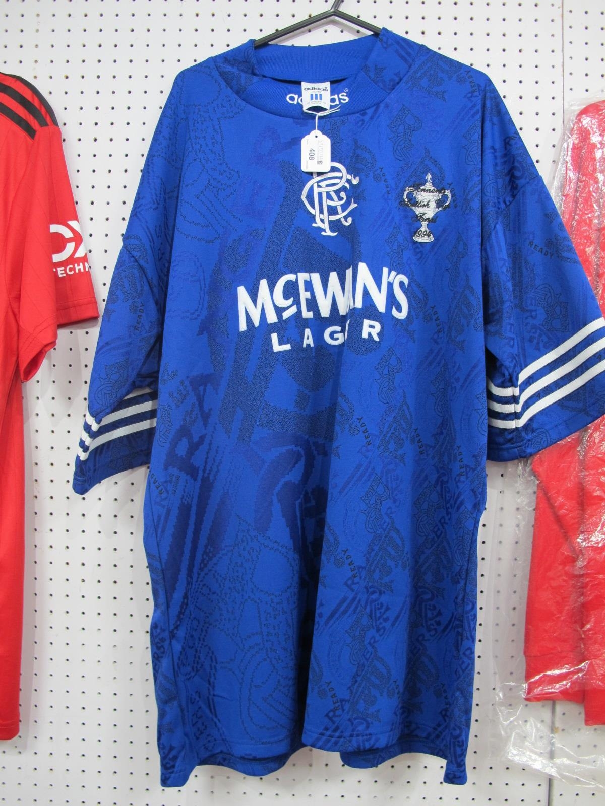 1994 Glasgow Rangers Tennents Scottish Cup Final Match Shirt