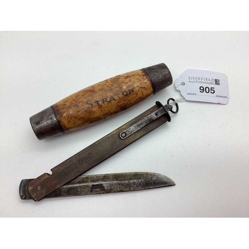 905 - Swedish Barrel Knife, stamped 