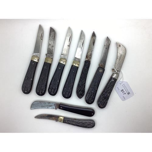 917 - Single Blade Folding Pocket Knives, including Saynor, Wards ( Sheffield), A Wright & Son, Venture M ... 