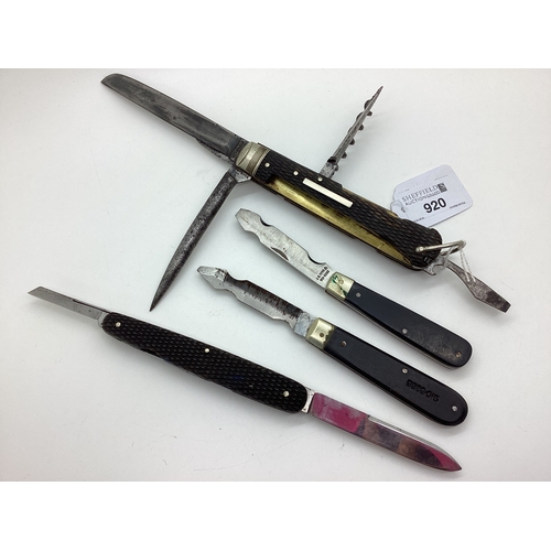 920 - Multi Tool Folding Knife, blade stamped 