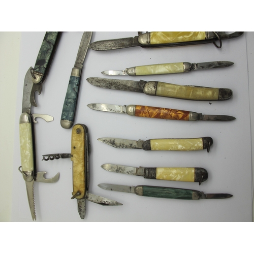 742 - A Collection of Assorted Penknives, (rust). (14)