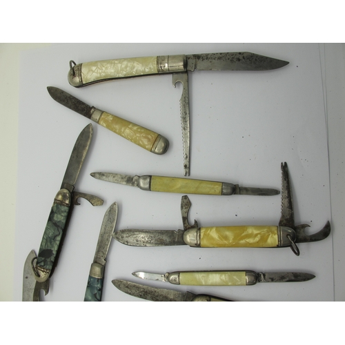 742 - A Collection of Assorted Penknives, (rust). (14)