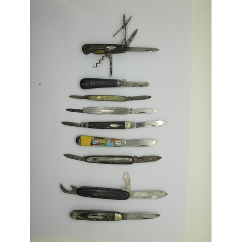 744 - Folding Pocket Knives, including I.XL George Wostenholm, Richards, Joseph Rodgers, etc. (8)
