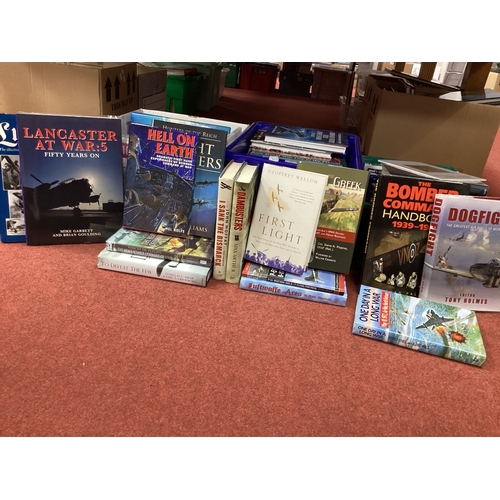 371 - WWII RAF Fighter Command Bomber Command Luftwaffe Theme Books, including narratives and personal mem... 