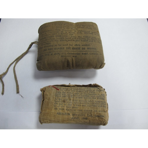 376 - WWI/WWII British Army Royal Army Service Corps Identification Tags, cap badges, buttons, unit cloth ... 