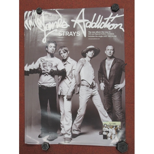 325 - Jane's Addiction - Strays (2003), unused record store posters (5), 30