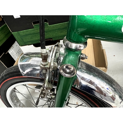 1001 - Raleigh Chopper Mk1 (1970) bicycle in rare ‘Flamboyant Green’. 3-speed AWT shifter Sturmey Archer ge... 