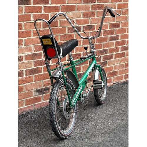 1001 - Raleigh Chopper Mk1 (1970) bicycle in rare ‘Flamboyant Green’. 3-speed AWT shifter Sturmey Archer ge... 