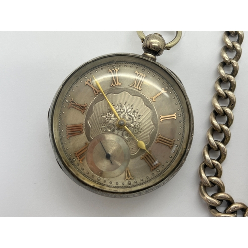 121 - Waltham Watch Company; A Victorian Hallmarked Silver Cased Openfaced Pocketwatch, Birmingham 1890(?)... 