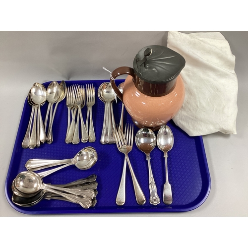 190 - An Assortment of Stainless Steel and Silver Plated Cutlery, to include Duchess M Old English pattern... 