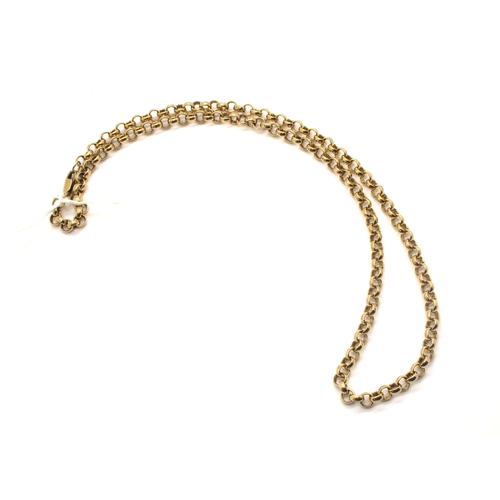 117 - A 9ct Gold Belcher Link Chain, of uniform design, 53cm long (30grams).