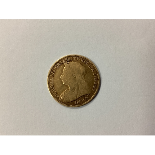 104 - 1896 Victoria Gold Half Sovereign.