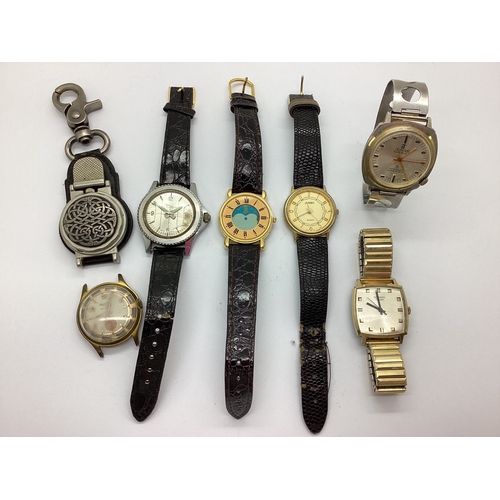 259 - A Small Collection of Vintage and Later Gents Wristwatches, including Joyas Super Deluxe, Sekonda US... 