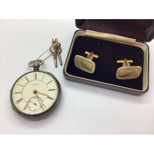 282 - James Lee Bolton; A Chester Hallmarked Silver Cased Pocketwatch, the signed white dial with black Ro... 