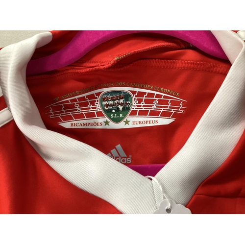 411 - Portugal Nike Home Shirt, size M. Benfica Adidas home shirt size L. Everton Le Coq Sportif black awa... 