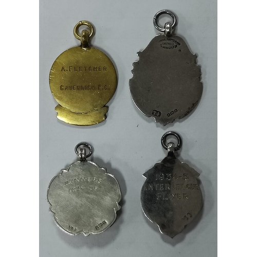 603 - Medals - Newcastle & District Amateur League Winners 1934-5, in silver and enamel.West End Amateur F... 