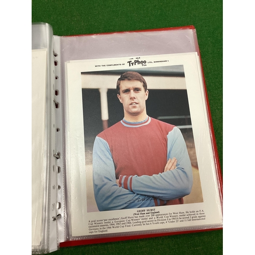 730 - Typhoo Large Format Football Cards, twenty-six England 66 players (duplications) plus Denis Law.