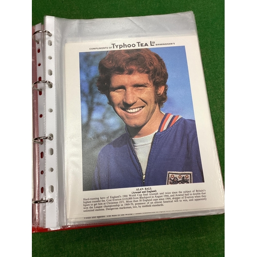 730 - Typhoo Large Format Football Cards, twenty-six England 66 players (duplications) plus Denis Law.