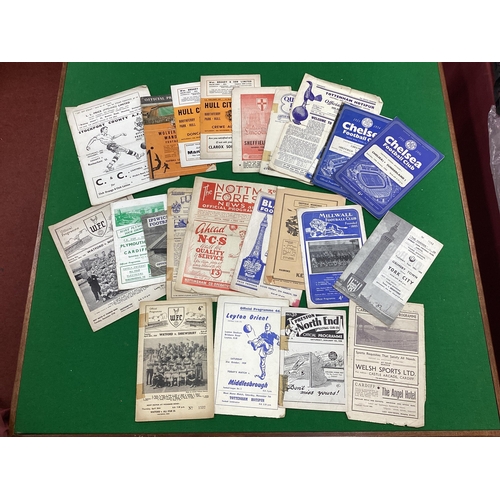 766 - 1941-2 Cardiff City v. Bristol City Four Page Programme, 50-1 Nottingham Forest v. Port Vale (both c... 