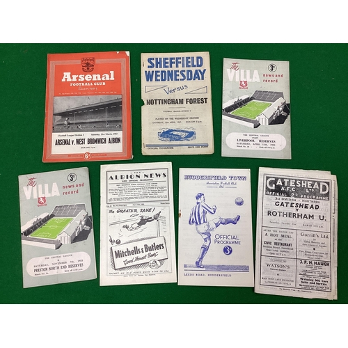 769 - 1950-1 Gateshead v. Rotherham Programme, 1946-7 Sheffield Wednesday v. Nottingham Forest, (spine tea... 