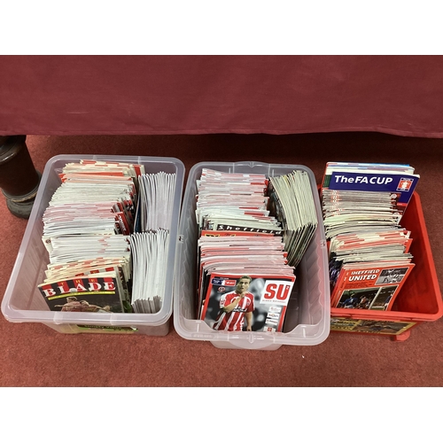 836 - Sheffield United Programmes, 1980's and later, large quantity, including play-off, cup semi's:- Two ... 