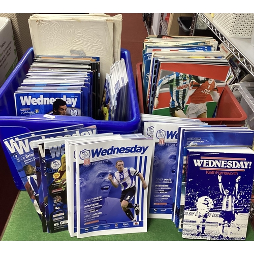 896 - Sheffield Wednesday Programmes 1990s and Later, including 1993 F.A Cup Final and final replay, testi... 