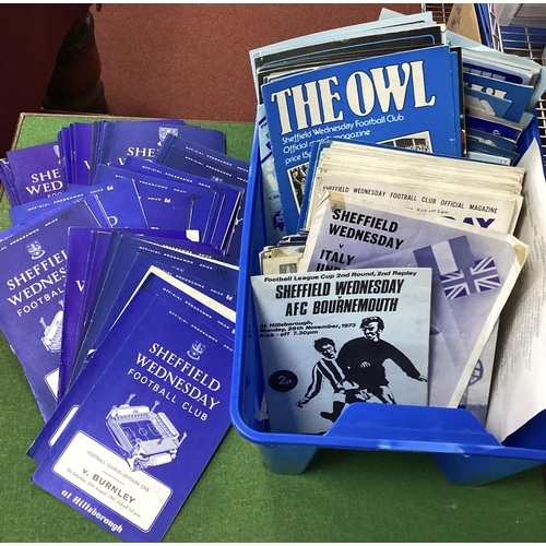 897 - Sheffield Wednesday Programmes, 1960's & 70's to include cup, reserve, large quantity:- One Box.