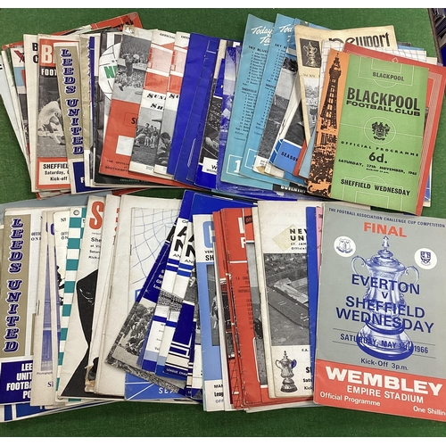 901 - Sheffield Wednesday Away Programmes, from the 1960's including 66 F.A Cup Final and Semi, over 100:-... 