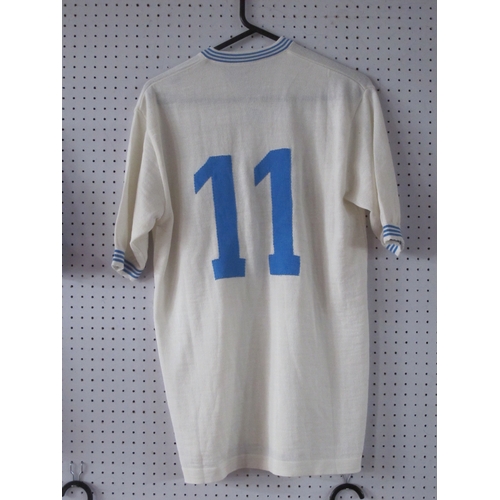 435 - Napoli 1981-82 Match Worn 'NR' White Football Shirt, 'Snaidero' logo, Number '11'