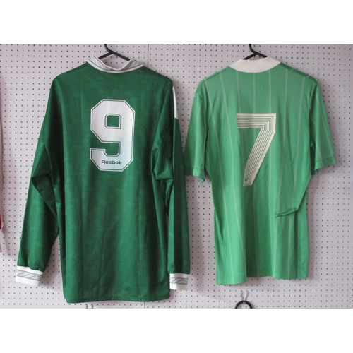 429 - International Match Worn Football Shirts, Cameroon 1980's Le Coq Sportif, Green, Number '7' and 1990... 