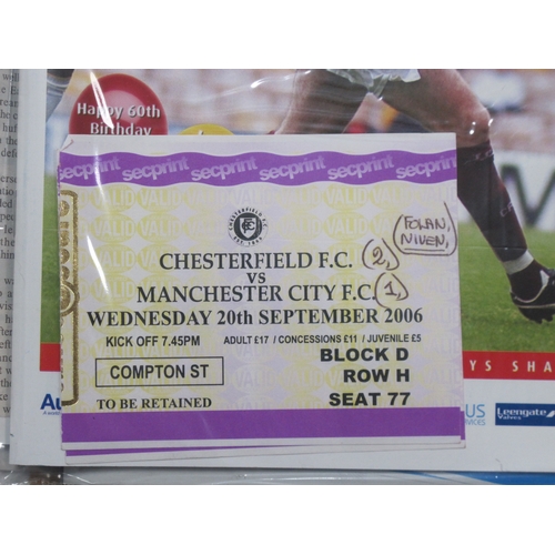 557 - Chesterfield Big Match Programmes, including testimonials, play-off, Anglo-Scottish Cup v. Rangers -... 