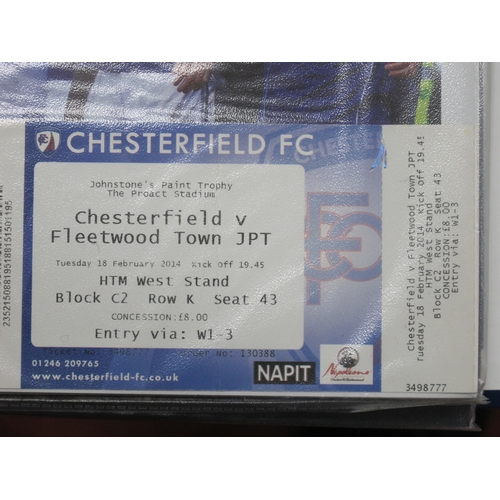 557 - Chesterfield Big Match Programmes, including testimonials, play-off, Anglo-Scottish Cup v. Rangers -... 