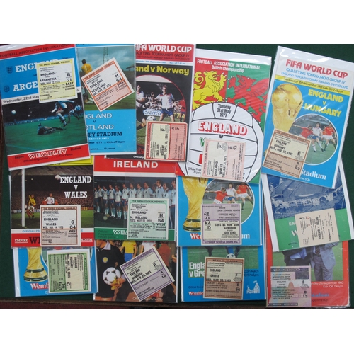 750 - England Programmes 1944-5 Pirate v. France. 45-6 v. Switzerland, 56-7 v. Yugoslavia, 57-8 v. Ireland... 