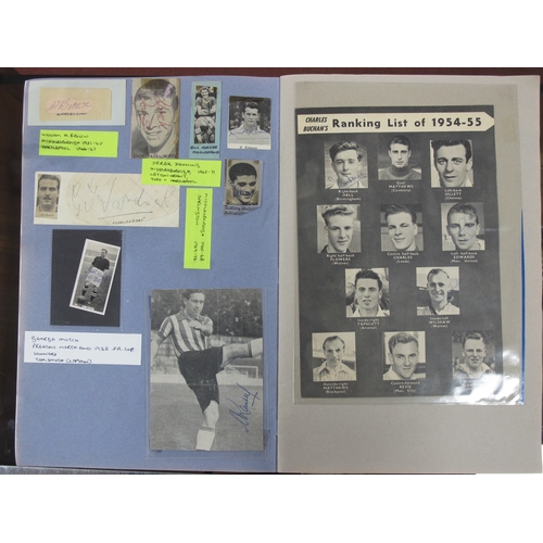 575 - Autographs - John Aston, Alf Ramsay, George Mutch, Duncan Edwards?, Joe Mercer, George Best, Laurie ... 