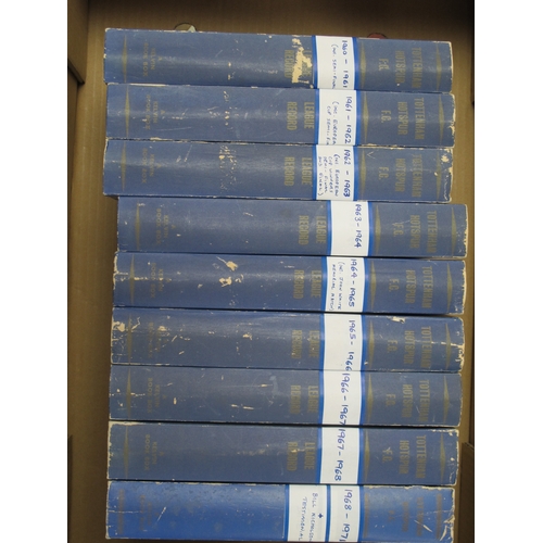 465 - Assorted Collection in Binders, including ten Tottenham from late 1950s to 1960s incomplete run. A f... 