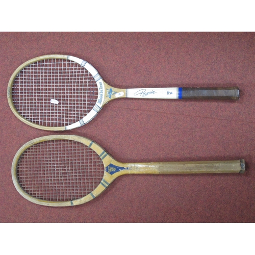 500 - Tennis Rackets - Slazenger Demon Fishtail. Doherty Long, Bancroft, Speed Bird De Luxe, Wisden Comet.... 