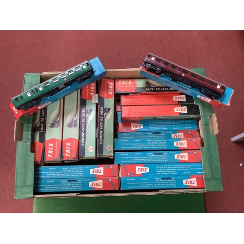 372 - Approximately Thirty OO Gauge Trix Rwin British Outline Coaches, Various Liveries, boxed.