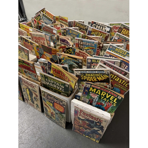 503 - Approximately One Thousand Four Hundred (1400) American Comics from 1950's to Modern. (Five Boxes).