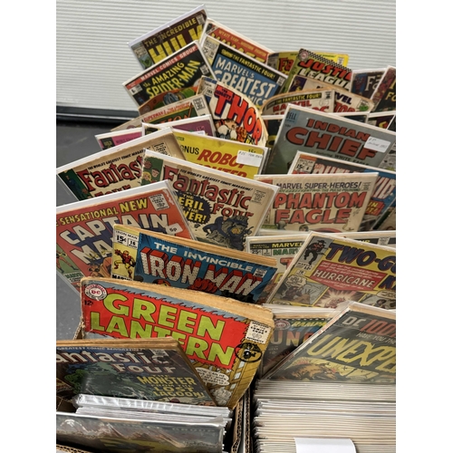 503 - Approximately One Thousand Four Hundred (1400) American Comics from 1950's to Modern. (Five Boxes).